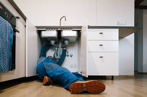 Professional Plumbing technician working in Henderson, MI